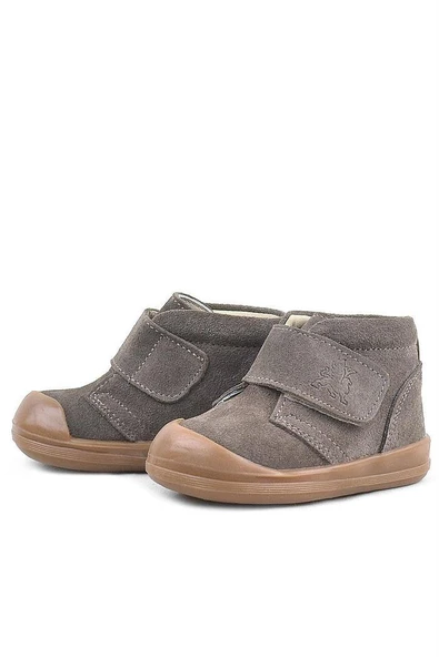 Rakerplus Yoohoo Hakiki Deri Kum Rengi Cırtlı Unisex Bebek Bot - Resim 5