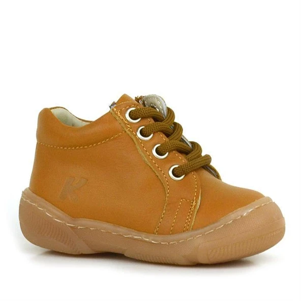 Anatomik Yumuşak Hakiki Deri Fermuarlı Taba Bebek Bot Ayakkabı - 7