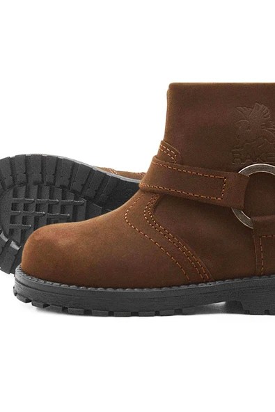 Rakerplus Chiron Hakiki Deri Tarçın Rengi Fermuarlı Bebek Çizme - Resim 8