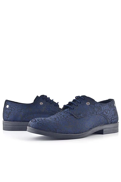 Rakerplus Lacivert Metal Detaylı Takım Elbise Çocuk Klasik Ayakkabı - 8