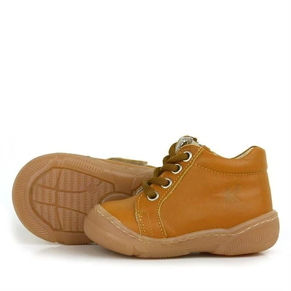 Anatomik Yumuşak Hakiki Deri Fermuarlı Taba Bebek Bot Ayakkabı - 11