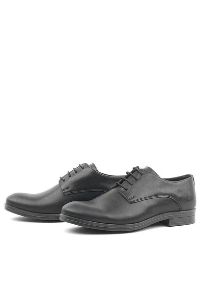 Rakerplus Siyah Mat Bağcıklı Oxford Çocuk Okul Ayakkabısı - 5