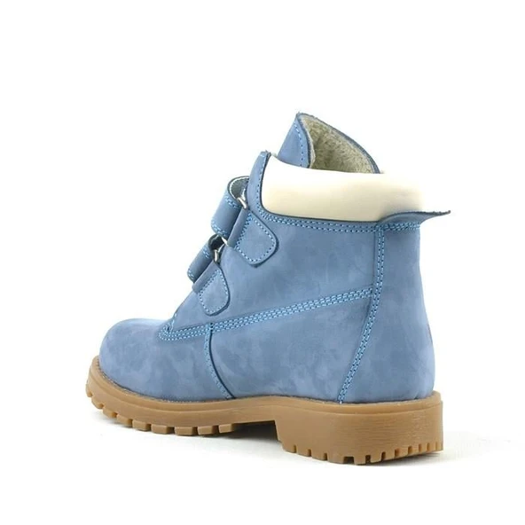 Rakerplus Neson Hakiki Deri Mavi Cırtlı Çocuk Bot - Resim 4