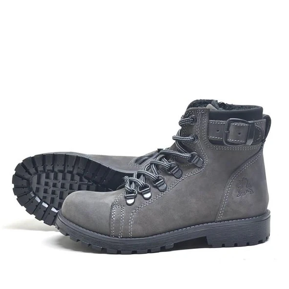 Rakerplus Griffon Hakiki Deri Fermuarlı Kışlık Unisex Çocuk Bot - Resim 5