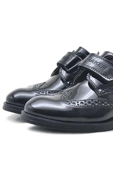 Rakerplus Cırtlı Oxford Erkek Çocuk Rugan Ayakkabı - Resim 6