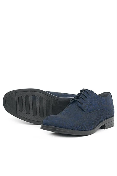 Rakerplus Lacivert Takım Elbise Klasik Çocuk Ayakkabı - 5