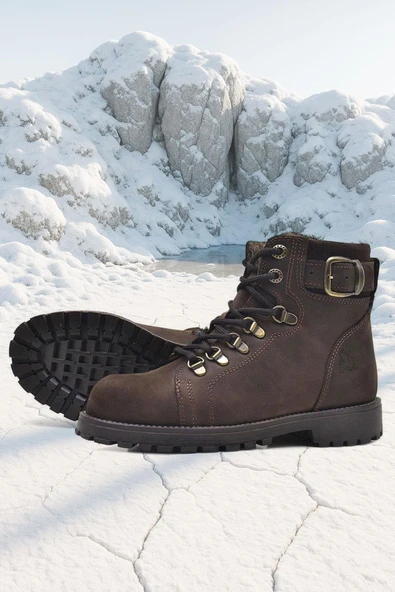 Rakerplus Griffon Hakiki Deri Fermuarlı Kışlık Çocuk Bot ürün görseli