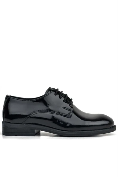 Rakerplus Siyah Rugan Bağcıklı Oxford Çocuk Ayakkabı - Resim 3