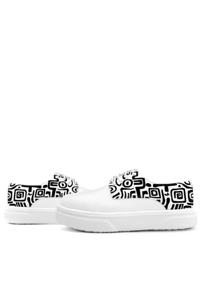 Rakerplus Tbons Özel Tasarım Derby Beyaz Cilt Çocuk Klasik Ayakkabı - Resim 8