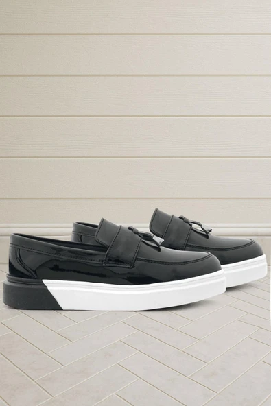 Rakerplus Siyah Rugan Tokalı Çocuk Klasik Ayakkabı ürün görseli