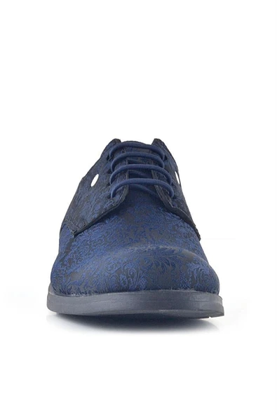 Rakerplus Lacivert Metal Detaylı Takım Elbise Çocuk Klasik Ayakkabı - 4