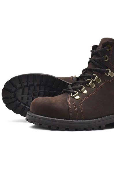 Rakerplus Griffon Hakiki Deri Fermuarlı Kışlık Çocuk Bot - Resim 8