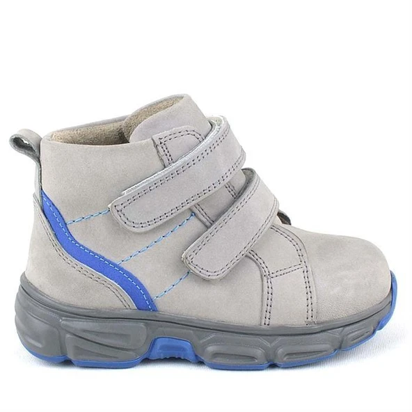 Rakerplus Hakiki Deri Gri Cırtlı Spor Erkek Bebek Bot - Resim 12