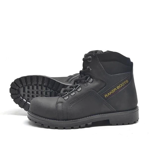 Rakerplus Hakiki Deri Siyah Fermuarlı Kürklü Çocuk Bot - Resim 10