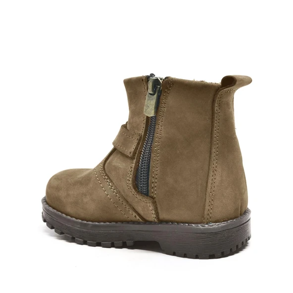 Rakerplus Chiron Hakiki Deri Kum Rengi Fermuarlı Bebek Çizme - Resim 8