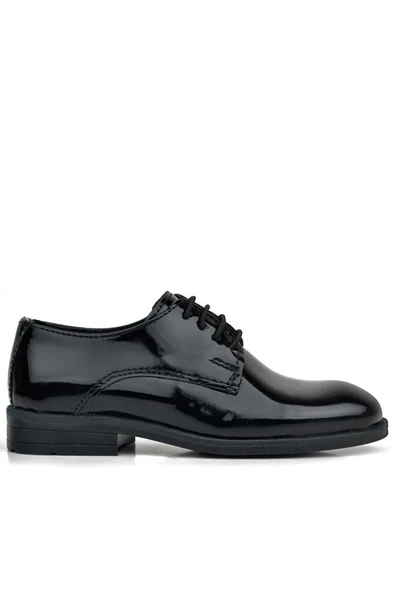 Rakerplus Siyah Rugan Bağcıklı Oxford Çocuk Ayakkabı - Resim 10