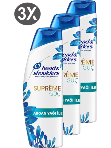 Head&Shoulders Head And Shoulders Supreme Şampuan Güç 300 ml 3 Li Set 9 Adet Şampuan