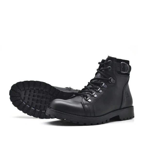 Rakerplus Griffon Hakiki Deri Siyah Fermuarlı Çocuk Bot - Resim 5