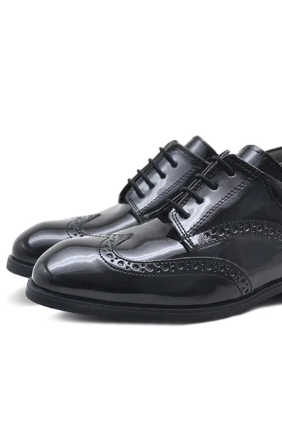 Rakerplus Titan Rugan Bağcıklı Klasik Erkek Çocuk Okul Ayakkabı - 4