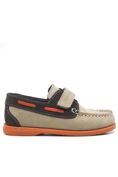 Rakerplus Simurg Hakiki Deri Kum Kahve Günlük Erkek Çocuk Ayakkabı - Resim 3