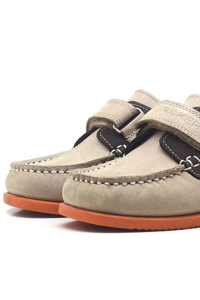 Rakerplus Simurg Hakiki Deri Kum Kahve Günlük Erkek Çocuk Ayakkabı - Resim 4