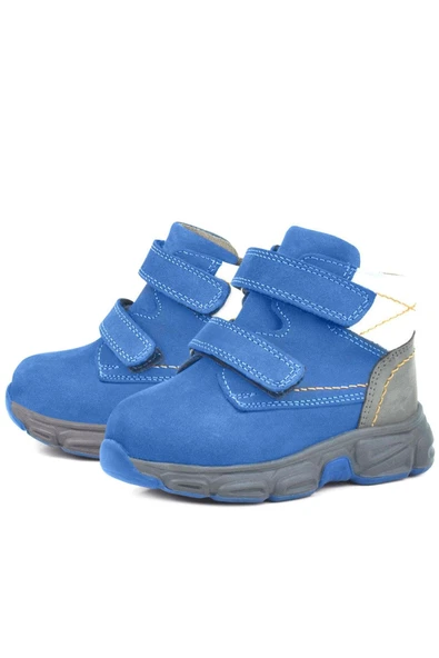 Rakerplus Hakiki Deri Mavi Bebek Spor Bot Ayakkabı - 12