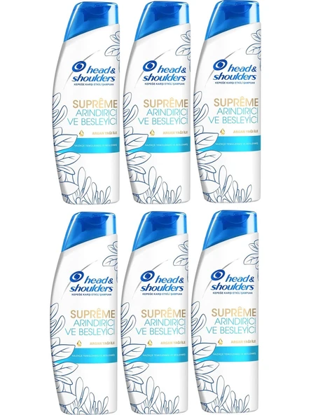 Head&Shoulders Supreme Arındırıcı Şampuan 300 ml X6 Adet