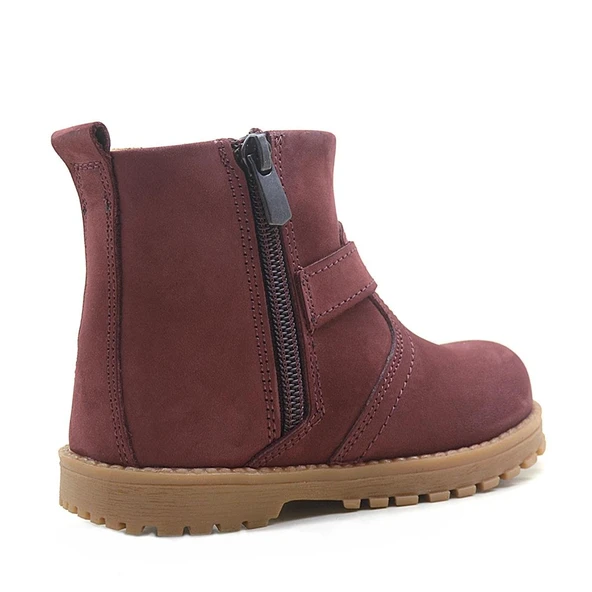 Rakerplus Chiron Hakiki Deri Fermuarlı Kürklü Unisex Bebek Bot - Resim 3
