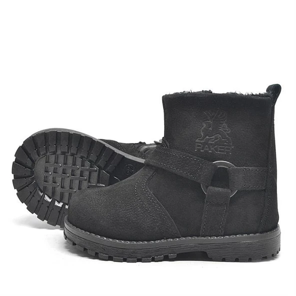 Rakerplus Chiron Hakiki Deri Fermuarlı Kışlık Bebek Bot - 10