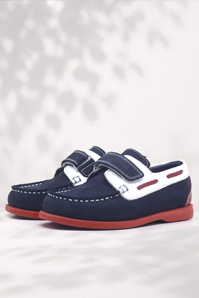 Rakerplus Simurg Hakiki Deri Lacivert Spor Erkek Çocuk Ayakkabı ürün görseli