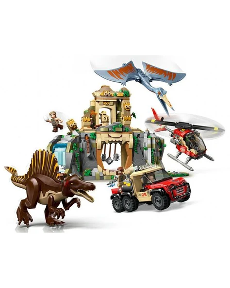 Lego Jurassic World Spinosaurus ve Quetzalcoatlus Hava Görevi 984 Parça 76976 - Resim 2
