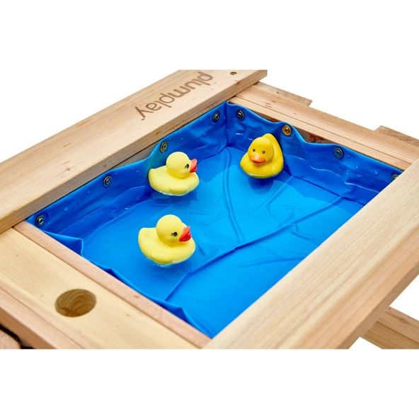 Plum Ahşap Kum ve Su Piknik Masası - Resim 11