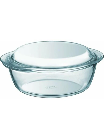 Pyrex 208A000/7743 Kapaklı Cam Yuvarlak Fırın Kabı 3 L - 1