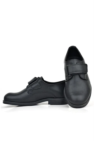 Rakerplus Siyah Mat Cırt Cırtlı Oxford Çocuk Okul Ayakkabısı - 7
