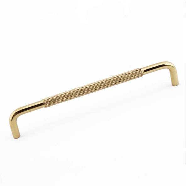 Tırtıklı Altın Gold Metal Kulp 320 mm 32 cm Mobilya Çekmece Dolap Dolabı Modern Kapak Kulpları - Resim 4