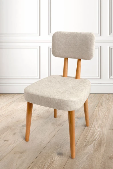 Tekli Ahşap Sandalye Kadife Arden ürün görseli 1