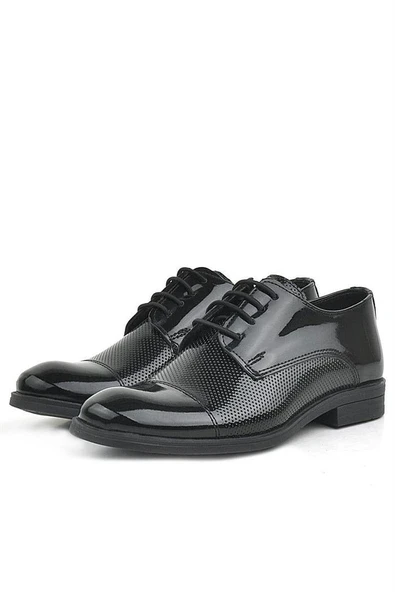 Rakerplus Siyah Rugan Bağcıklı Oxford Çocuk Klasik Ayakkabı - Resim 11