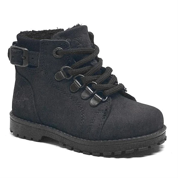 Rakerplus Griffon Hakiki Deri Siyah Fermuarlı Çocuk Bot ürün görseli