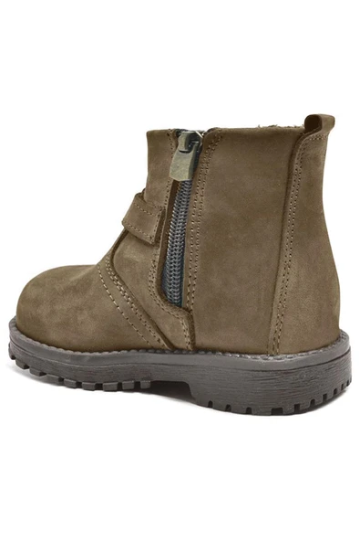 Rakerplus Chiron Hakiki Deri Kum Rengi Fermuarlı Bebek Çizme - Resim 3