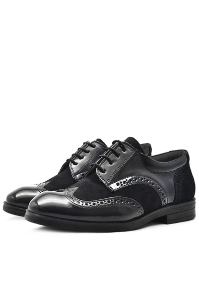 Rakerplus Titan Siyah Rugan Süet Klasik Erkek Çocuk Ayakkabı - Resim 11