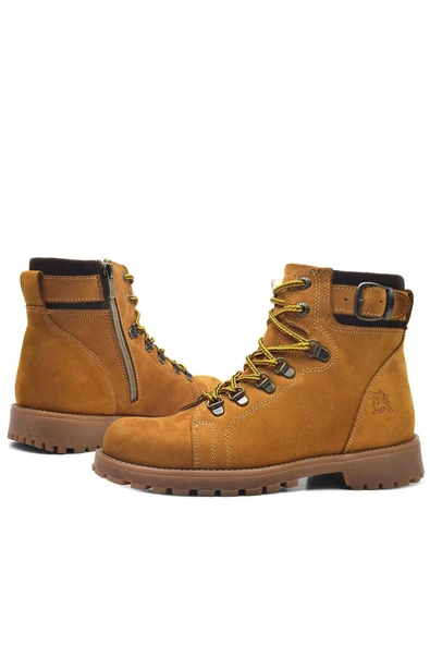 Rakerplus Griffon Hakiki Deri Sarı Kürklü Çocuk Bot - Resim 8