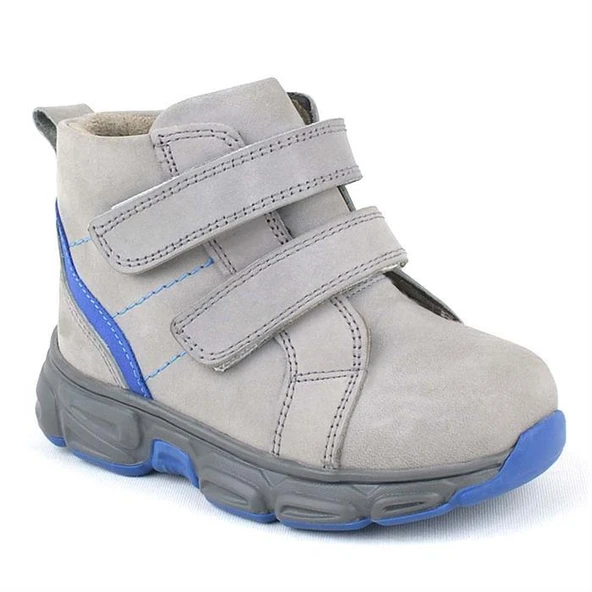 Rakerplus Hakiki Deri Gri Cırtlı Spor Erkek Bebek Bot ürün görseli