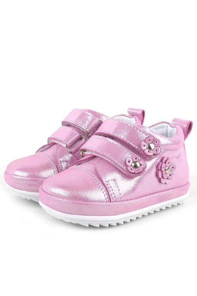 Rakerplus Limpo Hakiki Deri Pembe Anatomik Kız Bebek İlk Adım Ayakkabısı - Resim 4