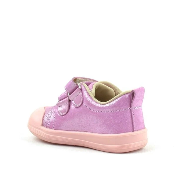 Rakerplus Sonic Hakiki Deri Pembe Işıltılı Anatomik Bebek Spor Ayakkabı - Resim 3