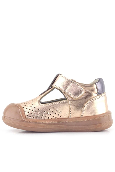 Rakerplus Shaun Hakiki Deri Bakır Cırtlı Anatomik Kız Bebek Sandalet - 4