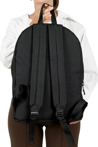 Rakerplus Siyah 42x29x14 cm Unisex Klasik Sırt Okul Çantası - Resim 7