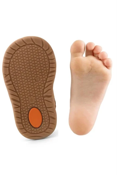 Rakerplus Schaggy Hakiki Deri Fuşya Bebek Spor Ayakkabı - Resim 7