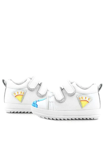 Rakerplus Tbons Özel Tasarım Scrat Hakiki Deri Beyaz İlk Adım Ayakkabısı - Resim 8