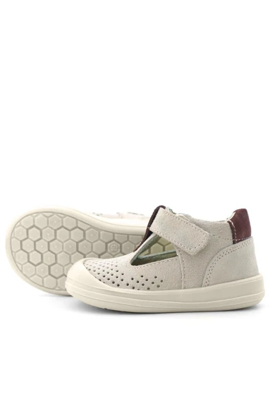 Rakerplus Shaun Hakiki Deri Lila Mor Cırtlı Anatomik Bebek Sandalet - 7