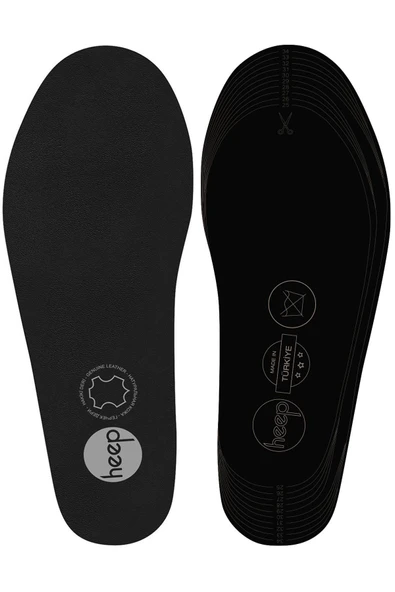 Heep Hakiki Deri Ve Anatomik Siyah 25-35 Numara Çocuk Ayakkabı İç Tabanlığı ürün görseli